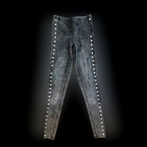 Vintage punk studded Jean high waisted leggings Size xs/s